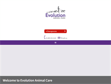 Tablet Screenshot of evolutionvets.co.uk